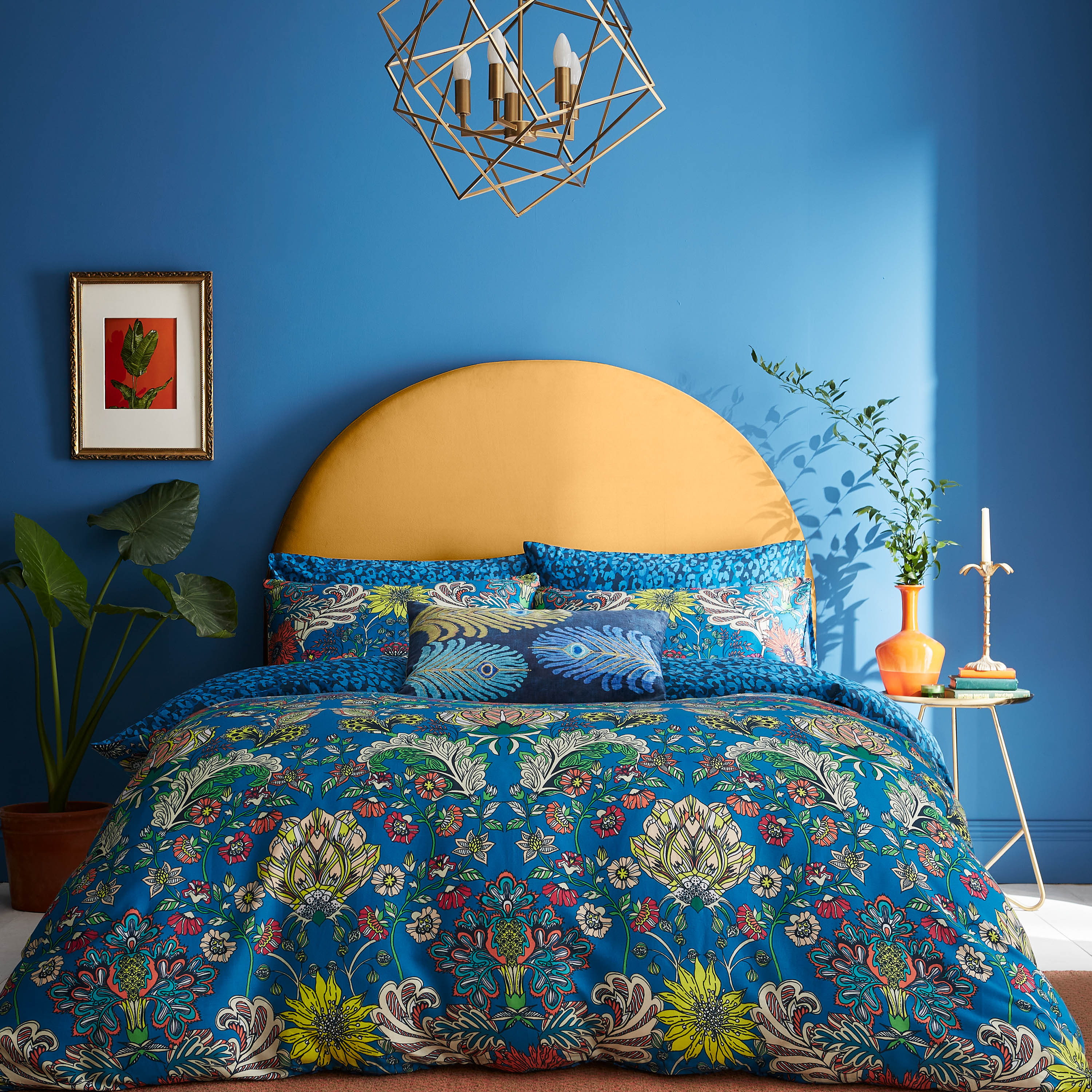 Gardenia Bedding Set With Pillowcase By Matthew Williamson In Blue